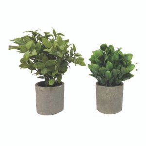 Γλαστράκι πλαστικό με λουλούδια 20cm [87059503063] - (Περιλαμβάνει 2 τεμ)