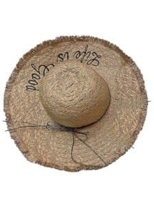 Καπέλο γυναικείο ψαθόχαρτο life is good Φ43cm SUMMERtiempo 622745 - ΚΑΦΕ (1ΤΕΜ) - (42-2725)