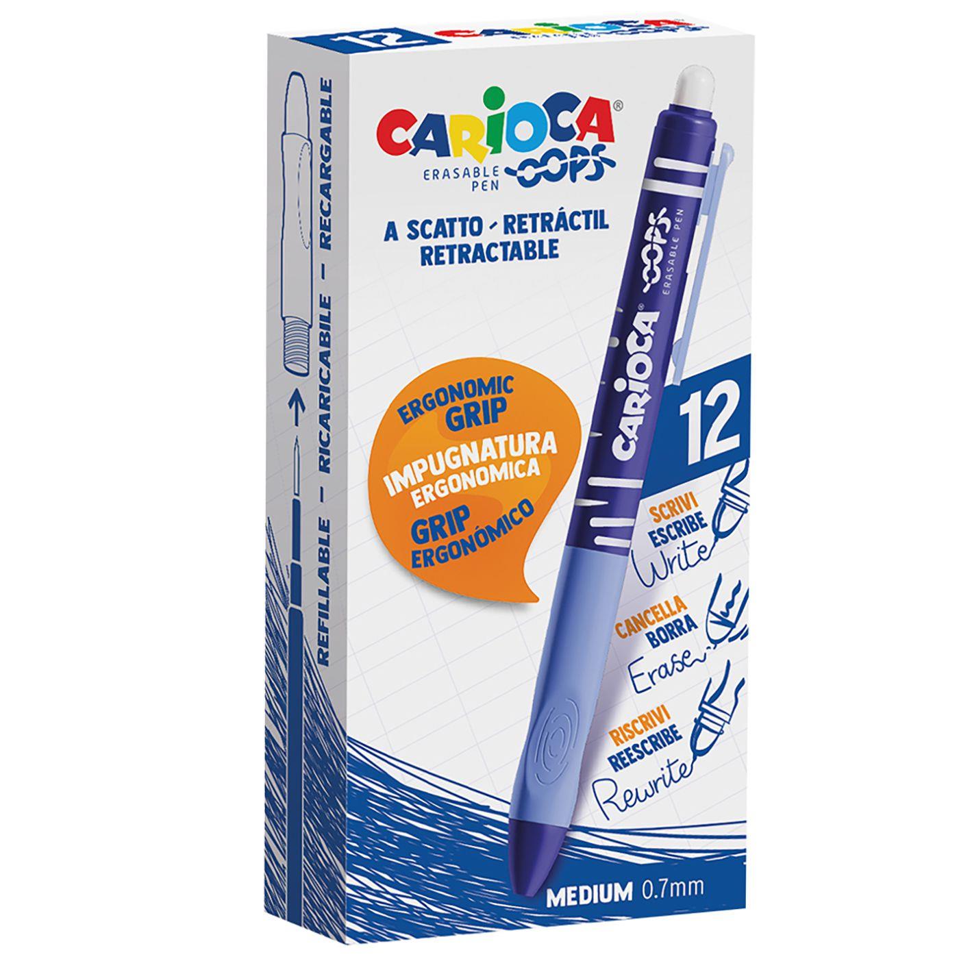 Στυλό που Σβήνει με Γόμα Τζελ 0.7mm Carioca 43043/02 - (12ΤΕΜ) - (60-771)