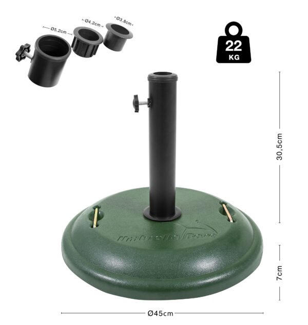 Βάση Ομπρέλας Στρογγυλή Τσιμεντένια 22Kg 12075 - Image 3