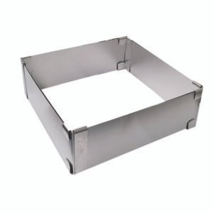 Φόρμα κέϊκ πτυσσόμενη 15x 15-28x 28 cm [00101943] - (Περιλαμβάνει 2 τεμ)