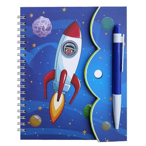 Σημειωματάριο με Στυλό Διάστημα 15x18cm JustNote 703386 - Τυχαίο-Χρώμα-Σχέδιο-Επιλογή - (1ΣΕΤ) - (50-3366) - Image 3