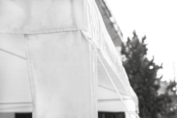 Gazebo Οικιακό 3x3 Λευκό 12140 - Image 3