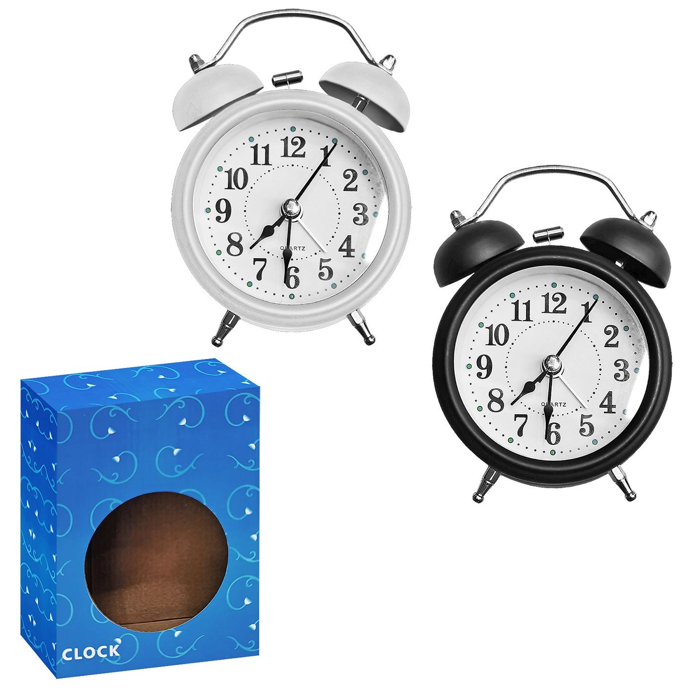 Ρολόι Ξυπνητήρι Μεταλλικό 12cm Homie 32396 - Τυχαίο-Χρώμα-Σχέδιο-Επιλογή - (1ΤΕΜ) - (12-376)