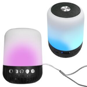 Ηχείο Bluetooth Κυλινδρικό Μικρό με φως 9x7cm Homie 108512 - (1ΤΕΜ) - (88-492)