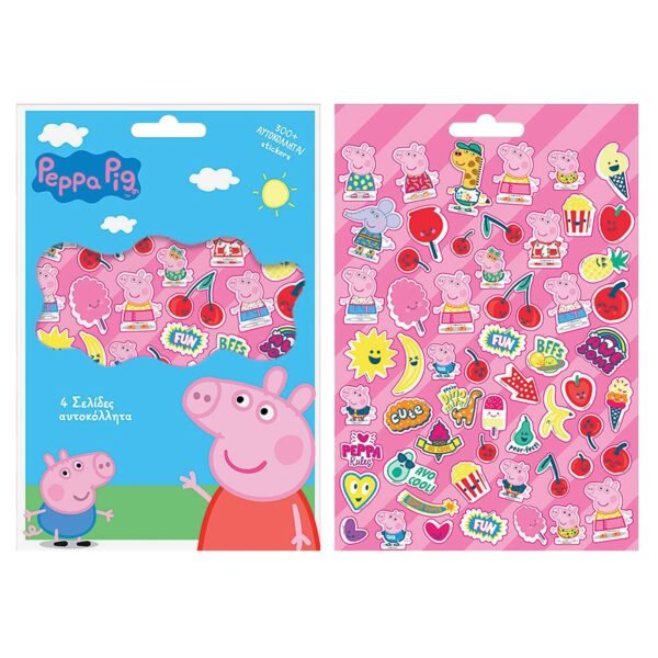 Μπλοκ με 300 Αυτοκόλλητα Peppa pig 21,5x14,5cm Peppa 000482403 - (6ΤΕΜ) - (6-689)
