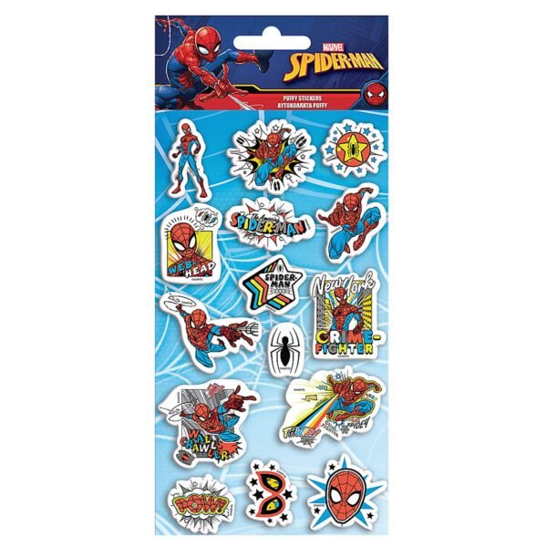 Αυτοκόλλητα Puffy Spiderman 22x10cm Spiderman 000500969 - (12ΤΕΜ) - (6-705)