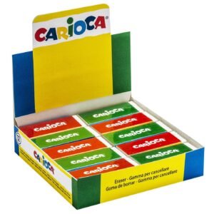 Γόμα Λευκή Carioca κυτ=20τεμ Carioca 40150 - (1ΠΑΚ) - (50-2196)