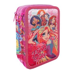 Κασετίνα Γεμάτη Τριπλή Princess 19,5x12,5x7cm Disney 1004Ε-14032 - (1ΤΕΜ) - (50-2794)