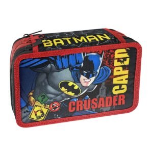 Κασετίνα Γεμάτη Τριπλή Batman 19,5x12,5x7cm Warner Bros - (1ΤΕΜ) - (50-3118)