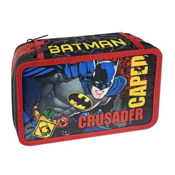Κασετίνα Γεμάτη Τριπλή Batman 19,5x12,5x7cm Warner Bros - (1ΤΕΜ) - (50-3118)