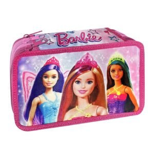 Κασετίνα Γεμάτη Τριπλή Barbie 19,5x12,5x7cm Barbie 1004Ε-2214 - (1ΤΕΜ) - (50-3144)