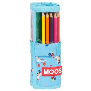 Κασετίνα Βαρελάκι Γεμάτη 27τεμ Moos "rollers" 20x7cm JustNote 703168 - (1ΤΕΜ) - (50-3148)