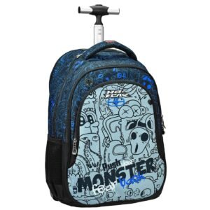 Τρόλευ Τσάντα no Fear Monster 53x37x28cm Gim 348-16074 - (1ΤΕΜ) - (50-3495)
