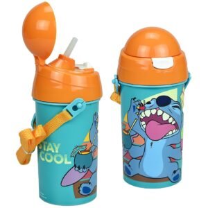 Παγούρι Πλαστικό pp 500ml Lilo & Stitch 19x8cm 500ml Gim 552-03209 - (1ΤΕΜ) - (50-3507)