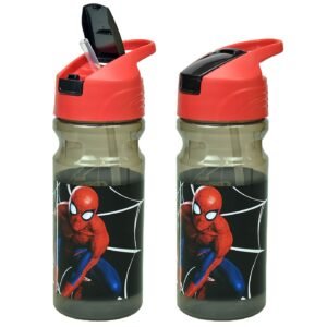 Παγούρι Πλαστικό ps 550ml Spiderman Black City 21x7cm 550ml Gim 557-12203 - (1ΤΕΜ) - (50-3509)