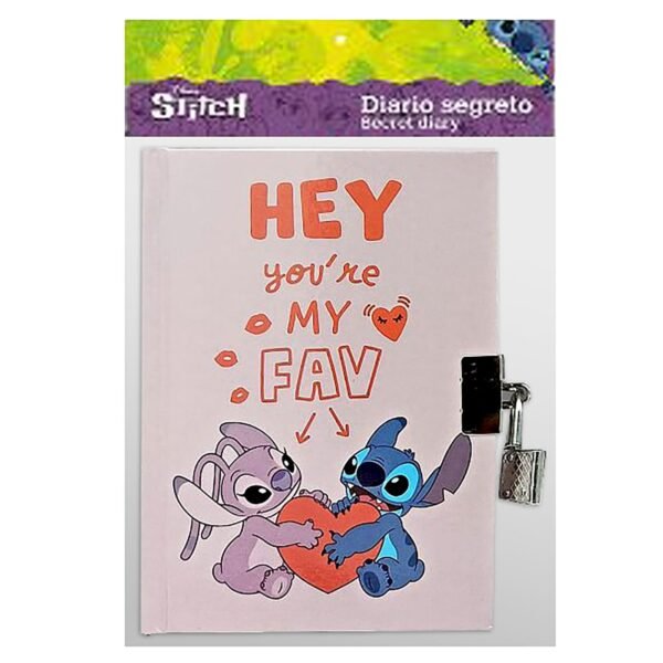 Diary με Λουκέτο Stitch 10x15cm Stitch 8032780952905 - (1ΤΕΜ) - (50-3558)