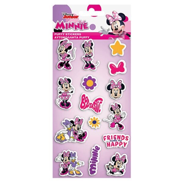 Αυτοκόλλητα Puffy Minnie 22x10cm Disney 000562871 - (12ΤΕΜ) - (6-700)
