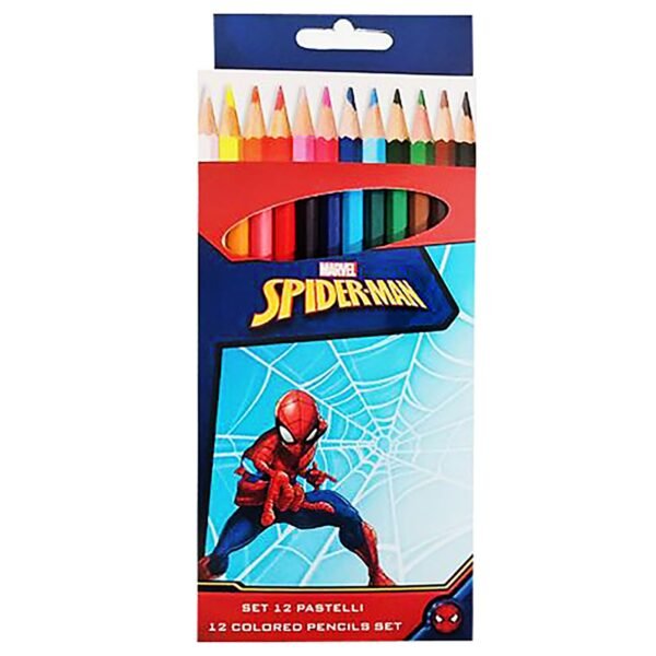 Ξυλομπογιές σετ=12 Χρώματα Spiderman Spiderman - (1ΣΕΤ) - (60-839)