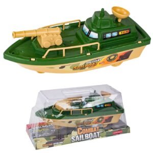 Στρατιωτικό Πλοιάριο Friction 29x13x12cm ToyMarkt 902372 - (1ΤΕΜ) - (70-2352)