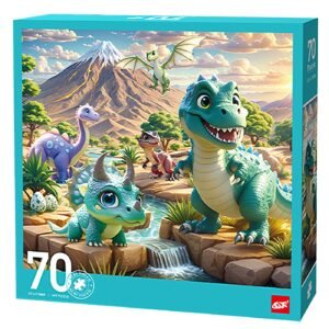 Παζλ 70 τεμ Δεινοσαυράκια 25x25x5cm ToyMarkt 891902 - (1ΤΕΜ) - (69-1882)