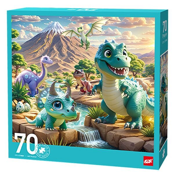 Παζλ 70 τεμ Δεινοσαυράκια 25x25x5cm ToyMarkt 891902 - (1ΤΕΜ) - (69-1882)