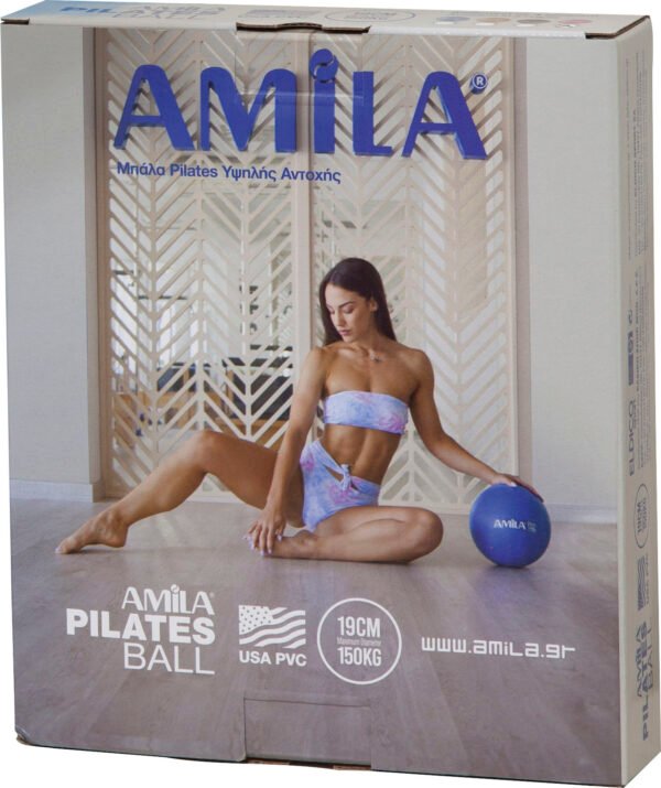 Μπάλα Γυμναστικής AMILA Pilates Ball 19cm Ροζ 95803 - Image 3
