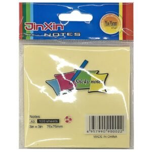 Χαρτάκια Αυτοκόλλητα Κίτρινα 7,5x7,5cm JustNote 38452 - (12ΠΑΚ) - (18-432)
