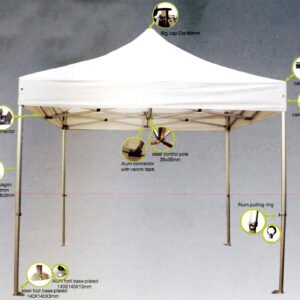 Gazebo Επαγγελματικό 3x4,5 Ενισχυμένος Ιστός 12144
