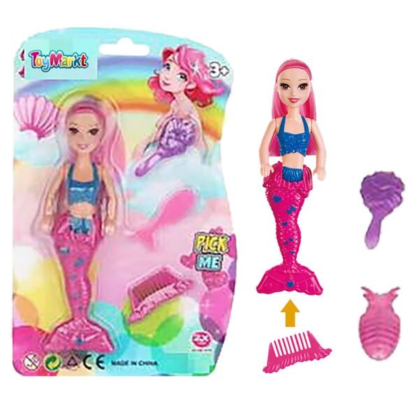 Γοργόνα 17cm σε Καρτέλα 15x23x3cm ToyMarkt 922087 - (1ΤΕΜ) - (72-2067) - Image 3