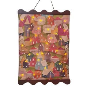 Παράσταση Πάνινη Κρεμαστή με LED 78x51cm Xmasfest 1134026 - Τυχαίο-Χρώμα-Σχέδιο-Επιλογή - (1ΤΕΜ) - (93-4006)