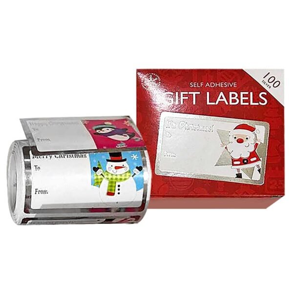 Ρολό Ευχετήρια Αυτοκόλλητα Δώρου Ρολό=100τεμ 5,5x3,5cm Xmasfest 1133933 - Τυχαίο-Χρώμα-Σχέδιο-Επιλογή - (36ΡΟΛ) - (93-3913)