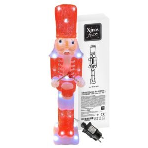 Καρυοθραύστης Ακρυλικός με 40led Λευκό Ψυχρό Ip44 57x12x10cm Xmasfest 1133852 - (1ΤΕΜ) - (93-3832)