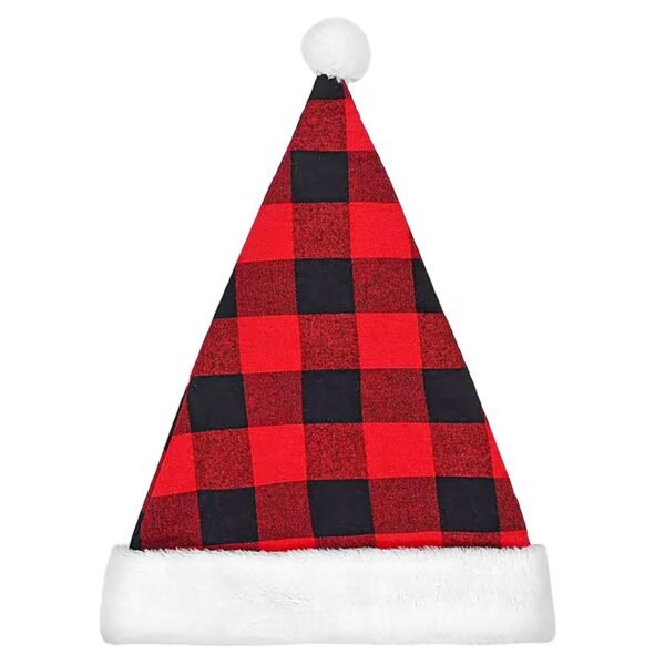 Σκούφος Χριστουγεννιάτικος Καρώ 37x28cm Xmasfest 1133982 - (6ΤΕΜ) - (93-3962)