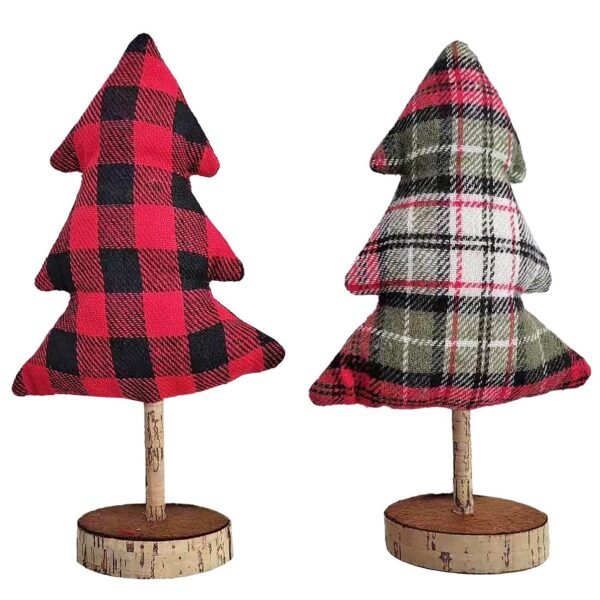 Χριστουγεννιάτικο Δέντρο Πάνινο με Ξύλινα Βάση 23x15cm Xmasfest 1133430 - Τυχαίο-Χρώμα-Σχέδιο-Επιλογή - (1ΤΕΜ) - (93-3410)