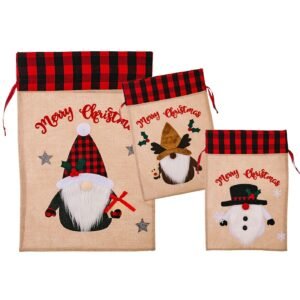 Σάκος Χριστουγέννων Λινάτσα Καρώ 57x38cm Xmasfest 1133623 - Τυχαίο-Χρώμα-Σχέδιο-Επιλογή - (1ΤΕΜ) - (93-3603)