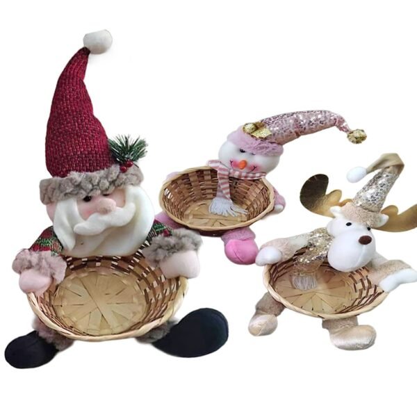 Καλάθι με Χριστουγεννιάτικη Πάνινη Φιγούρα 35x20cm Xmasfest 1134053 - Τυχαίο-Χρώμα-Σχέδιο-Επιλογή - (1ΤΕΜ) - (93-4033)