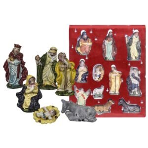 Σετ Φάτνης 10 Φιγούρες 31,5x21cm (τεμ=~8cm) Xmasfest 1131357 - (1ΣΕΤ) - (93-1337)