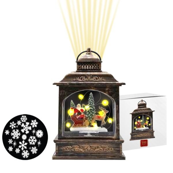 Φανάρι Άγιος με Λαμπάκια και Προτζέκτορα Usb/μπαταρίας 21x13,5x8cm Xmasfest 1133321 - (1ΤΕΜ) - (93-3301)