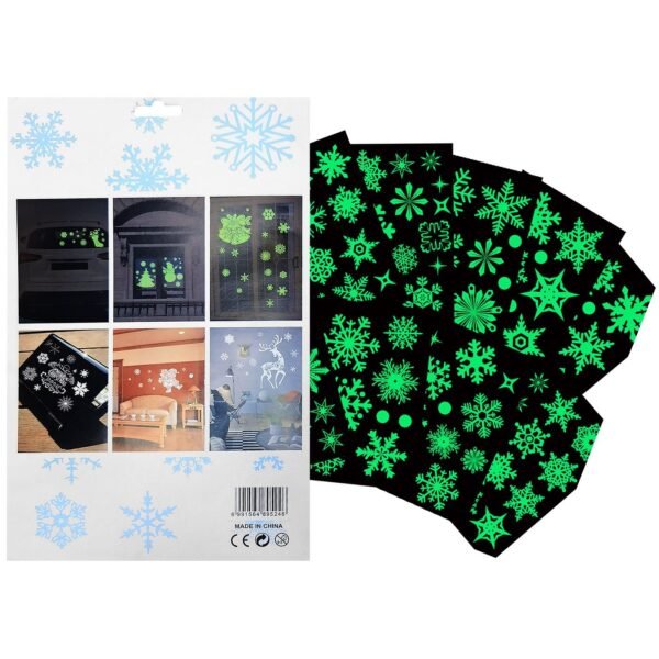 Αυτοκόλλητα Xmas Φωσφόριζε 32x20cm Xmasfest 1133605 - Τυχαίο-Χρώμα-Σχέδιο-Επιλογή - (12ΤΕΜ) - (93-3585)