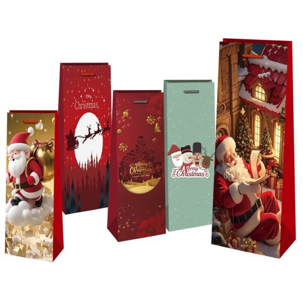 Τσάντα Ποτών Χριστουγέννων 35,5x11x8cm Xmasfest 1131830 - (12ΤΕΜ) - (93-1810)