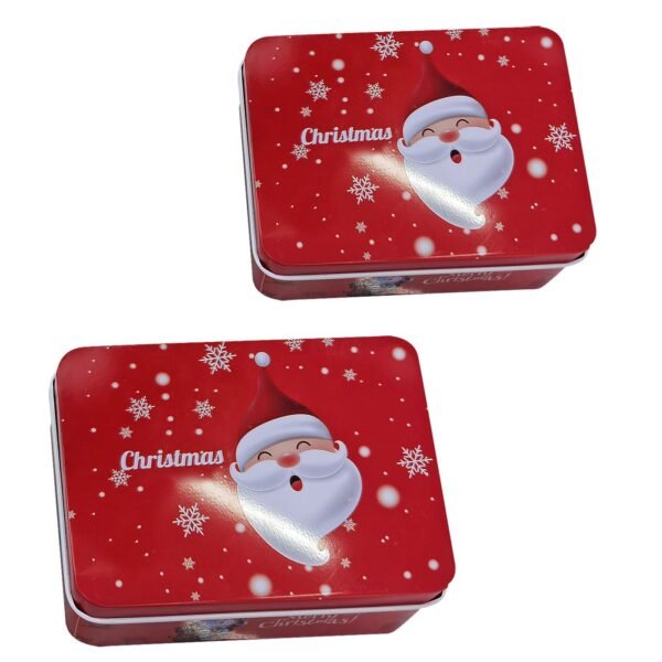 Κουτιά Μεταλλικά Xmas σετ=2 τεμ Ορθογώνια 14x10x4cm & 12x9x3,5cm Xmasfest 1133684 - S2 - (1ΣΕΤ) - (93-3664)