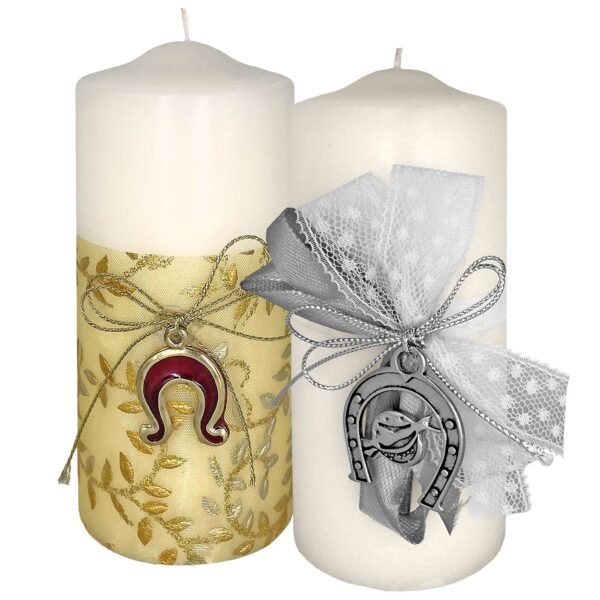 Κερί Λευκό Κορμός Πέταλο 12x5cm Xmasfest 1131647 - (1ΤΕΜ) - (93-1627)