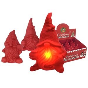 Gnome Πλαστικός με φως 9x6cm Xmasfest 1133687 - (12ΤΕΜ) - (93-3667)