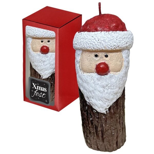 Κερί Άγιος Βασίλης σε Κορμό 15x7cm Xmasfest 1133845 - (1ΤΕΜ) - (93-3825)