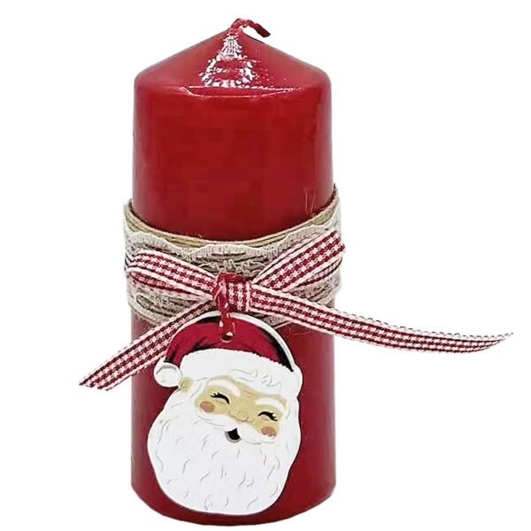 Κερί Κολώνα με Άγιο Βασίλη 12x5cm Xmasfest 1133848 - (16ΤΕΜ) - (93-3828)