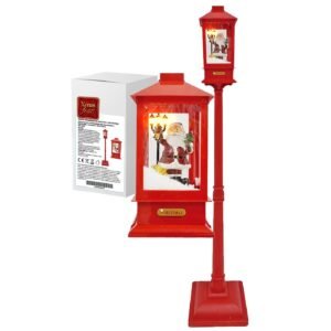 Φανάρι Επιδαπέδιο με Χιόνι και 4 Λειτουργίες 156x32x32cm Xmasfest 1133485 - (1ΤΕΜ) - (93-3465)