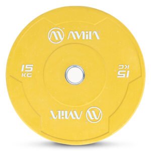 Δίσκος Color Bumper Plate Slim 50 mm 15 kg – Κίτρινο 84848