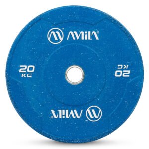 Δίσκος Color Bumper Plate Slim 50 mm 20 kg – Μπλε 84849
