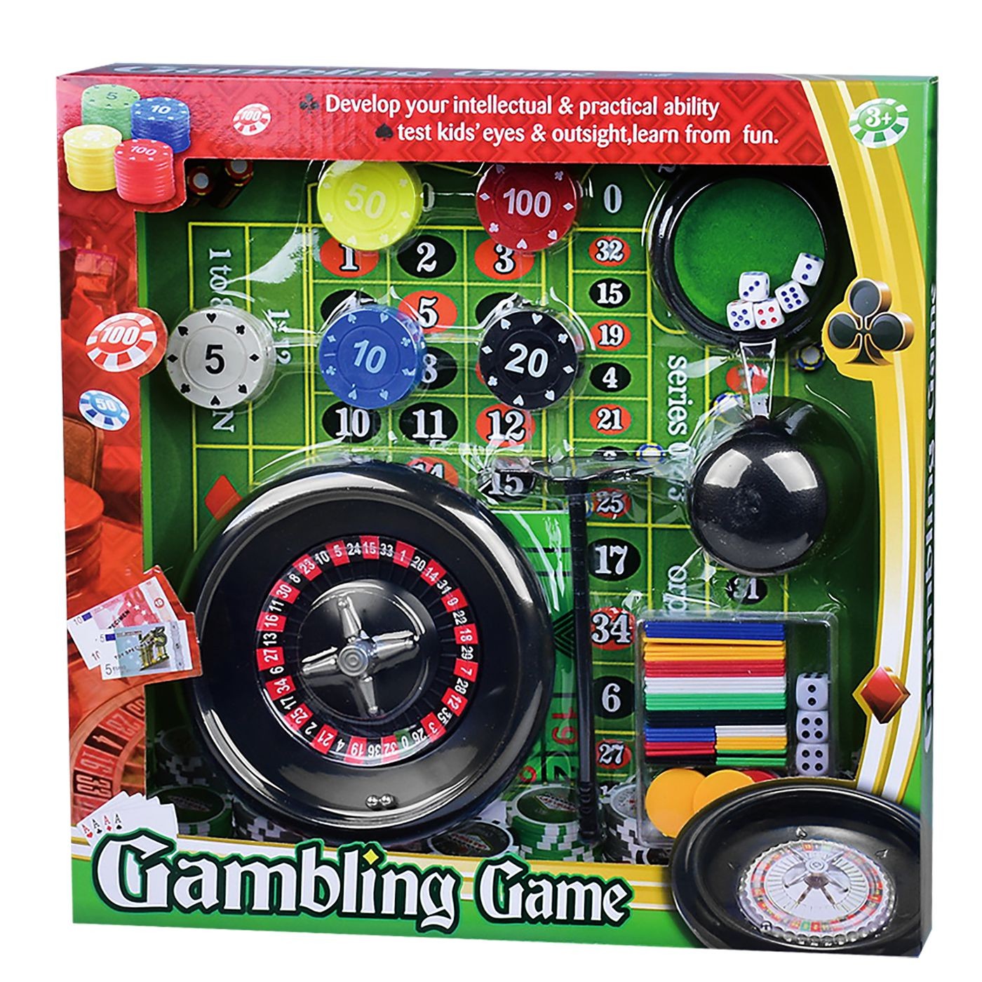 Σετ Ρουλέτα Κουτί Τετράγωνο Κουτί 32x33x5cm ToyMarkt 913636 - (1ΤΕΜ) - (71-3616)